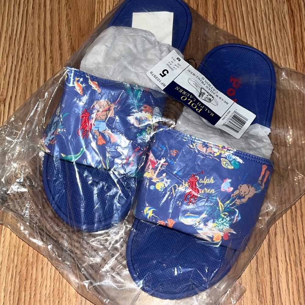 Polo Ralph Lauren Kids Bear/Horse Slides